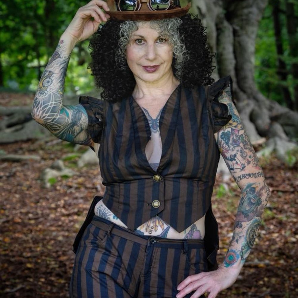 STEAMPUNK  Vest with Corset Lacing/Matching Pants